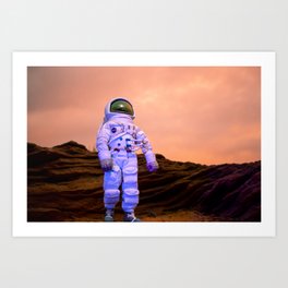 Mars on earth Art Print