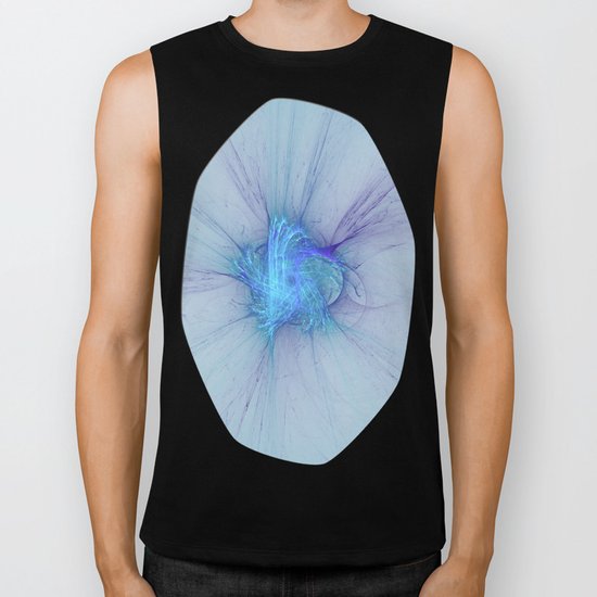 New Year Burst Fractal Biker Tank