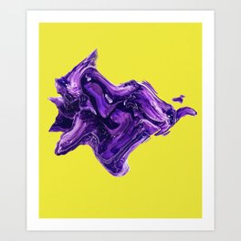 Purple flow Art Print
