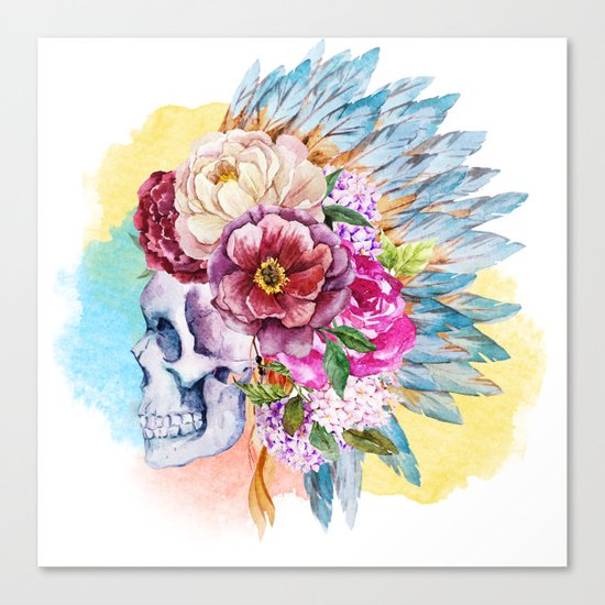 Skull 09 Canvas Print