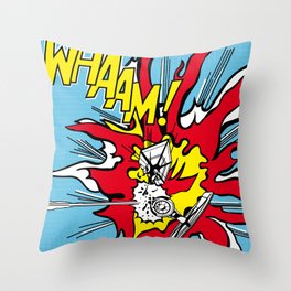 Luke Lichtenstein - Whaam! Throw Pillow