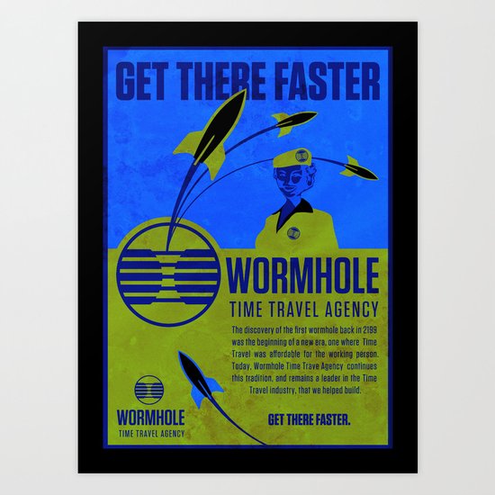 Time Travel Agency Art Print