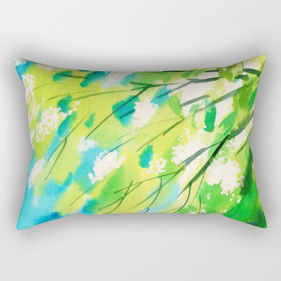 Tree in bloom ❤ Rectangular Pillow