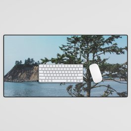 Pacific Northwest Coast Island and Tree Desk Mat