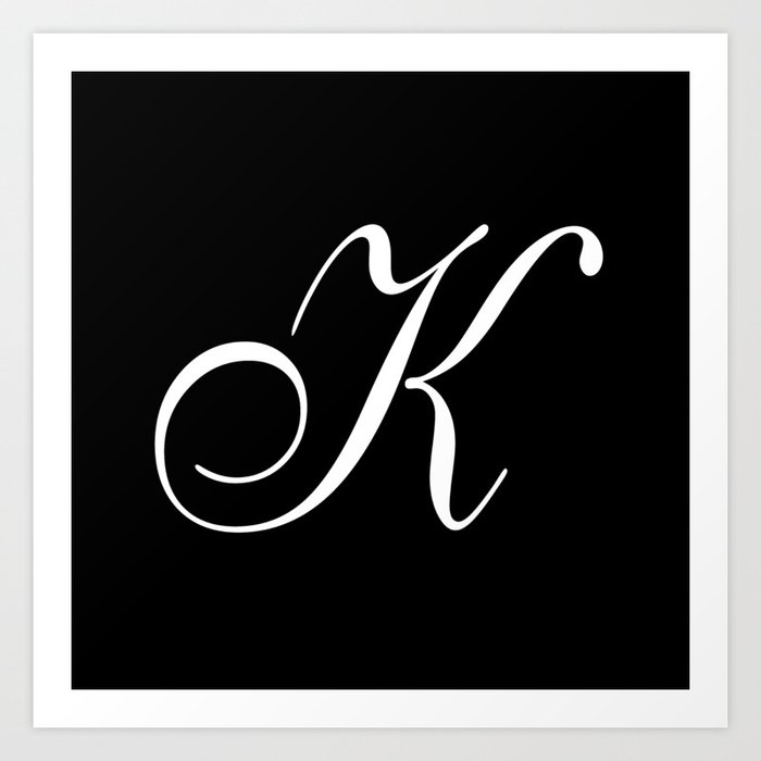 Fancy cursive k