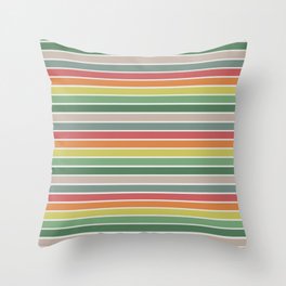 Vintage stripes Throw Pillow