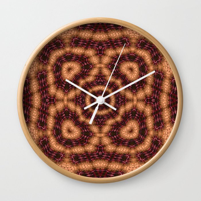Modern seamless wallpaper tiles pattern Wall Clock