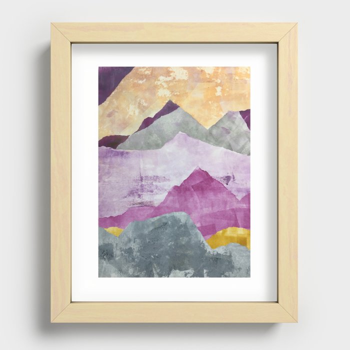 Mountains Recessed Framed Print