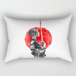 Samurai Girl Rectangular Pillow