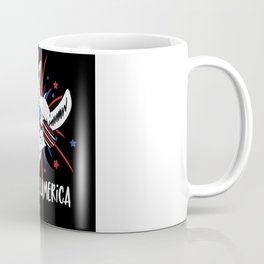 Patriotic Llamerica Alpaca Lllama Coffee Mug | Celebration, July4Th, Curated, Happy, Fireworks, America, Celebrate, Graphicdesign, Patriotic, Fourthofjuly 