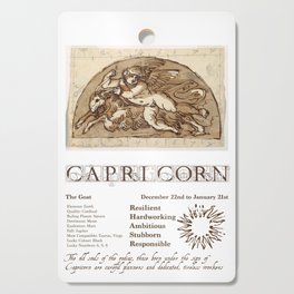 Capricorn Chart Cutting Board