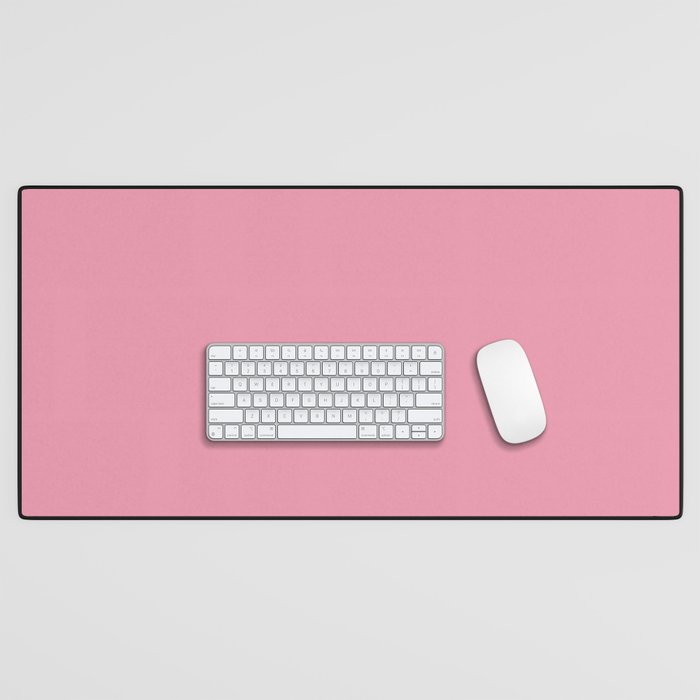 Pink Classic Solid Color Pink Desk Mat