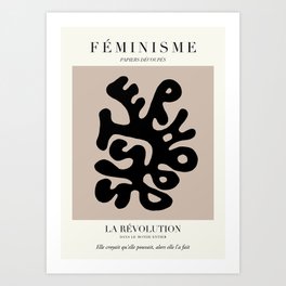 L'ART DU FÉMINISME XII — Feminist Art — Matisse Exhibition Poster Art Print