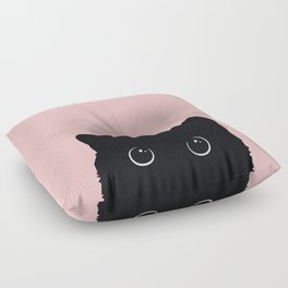 Black Cat Floor Pillow