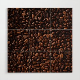 Coffee Beans Wood Wall Art