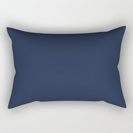 Navy Blue Rectangular Pillow