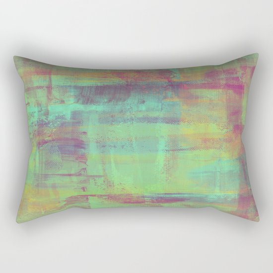 Humility - Mixed Colour Abstract Rectangular Pillow