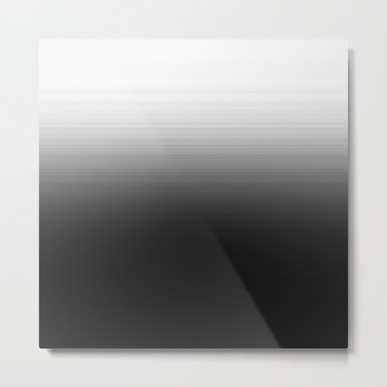 Black Ombre Metal Print