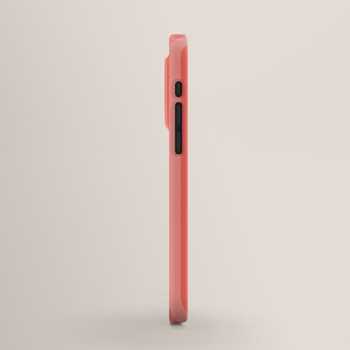 Coral Pink Thin Vertical Stripes