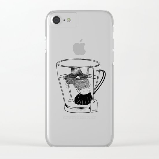 Tea Time Clear iPhone Case