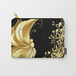 Cool Golden Butterfly  Carry-All Pouch