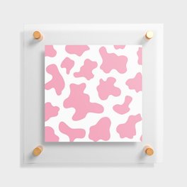 Pink cow pattern Floating Acrylic Print