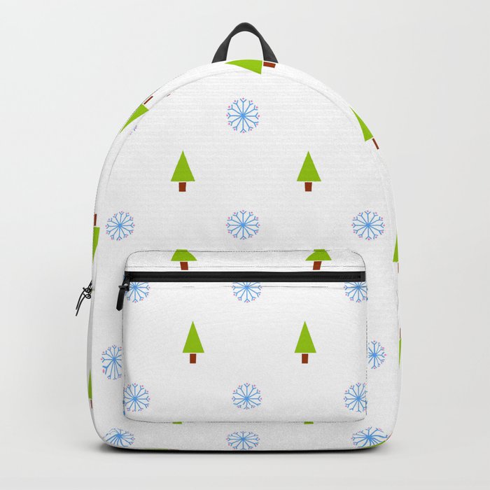 Christmas tree and snowflake 3 Backpack