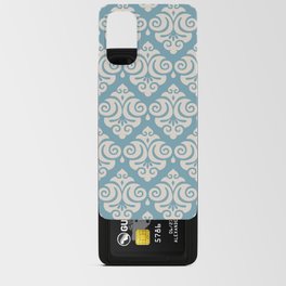 Victorian Gothic Pattern 532 Blue and Beige Android Card Case