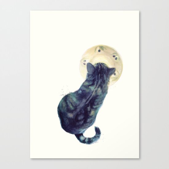 Kitten and Saucer Canvas Print