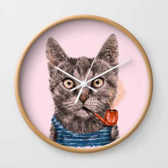 Sailor Cat IX Wall Clock
