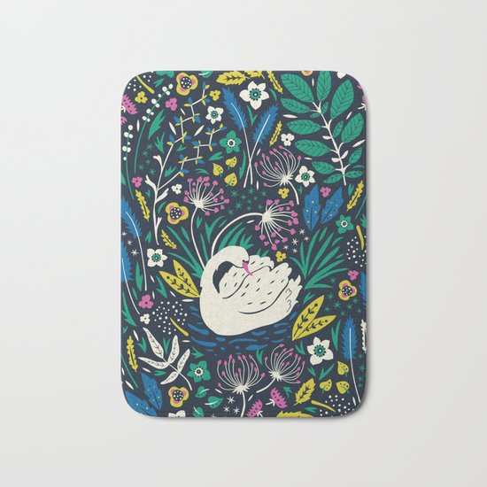 Wild Swan Bath Mat