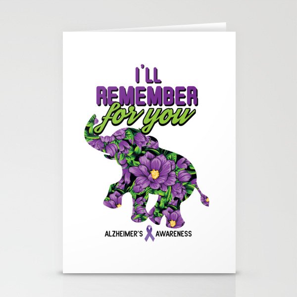 Remember For You Alzheimer Alzheimer's Awareness Stationery Cards
