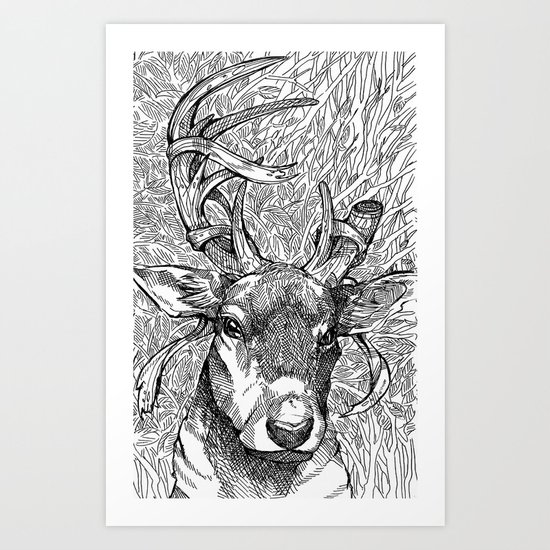 The Prince of Deer Art Print