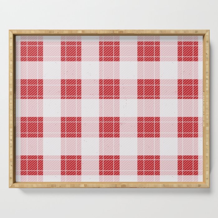 Santa's Buffalo Plaid Serving Tray