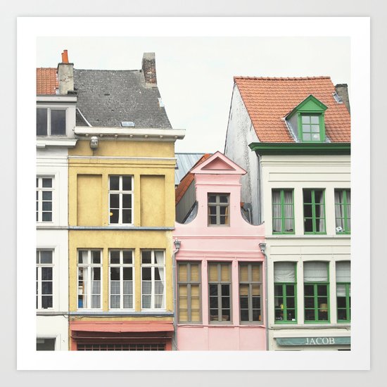 Gent Houses Art Print
