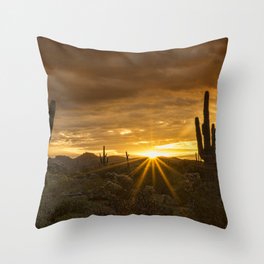 A Southwestern Sunrise Throw Pillow