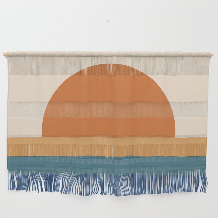 70's Retro Sunset Wall Hanging