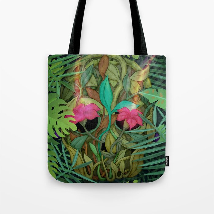 jungle skull Tote Bag