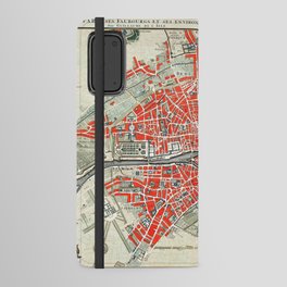 Paris Vintage City Map - Oui Oui Android Wallet Case