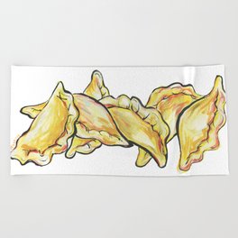 Pierogi Pillows Beach Towel