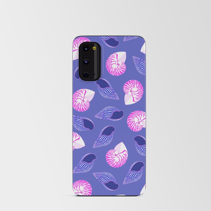 Two purple and pink shell pattern Android Card Case