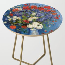 Vincent van Gogh - Vase with Cornflowers and Poppies Side Table