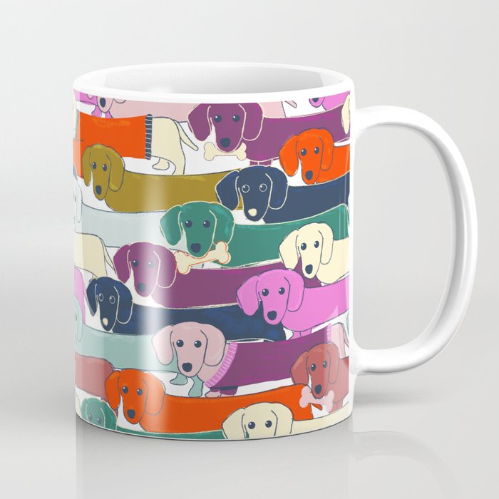 colored doggie pattern Coffee Mug