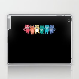 Rainbow Flag Gay Pride Lgbtq Cats Purride Laptop Skin