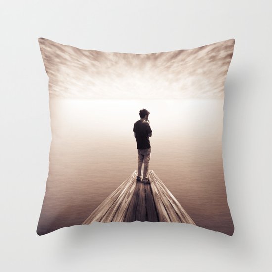 The Sky is getting closer Throw Pillow