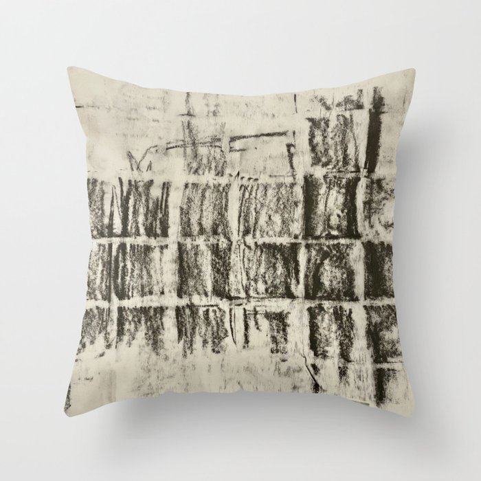 Charcoal Texture III Throw Pillow