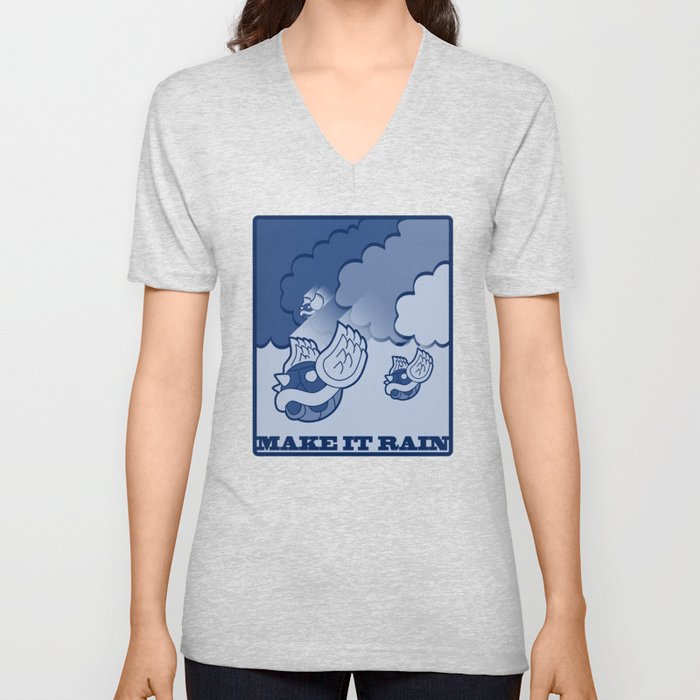 Make It Rain V Neck T Shirt
