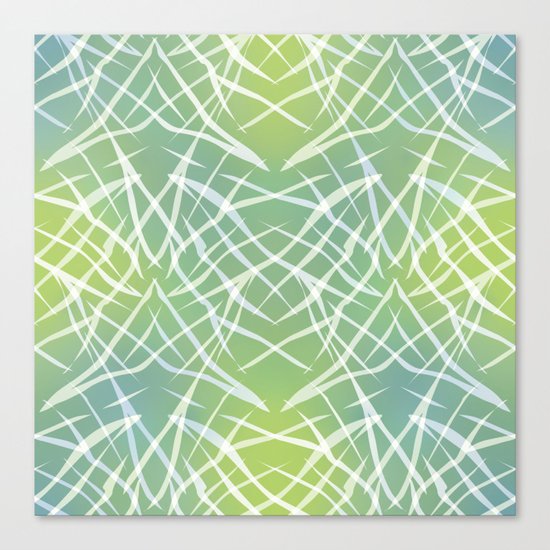 Abstract pattern . Yellow blue . Canvas Print
