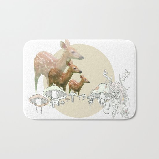 Deer, creatures Bath Mat