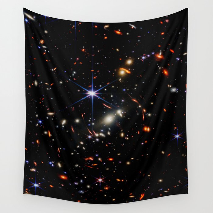 dark Galaxies of the Universe Webb's First Deep Field (NIRCam Image)  Wall Tapestry